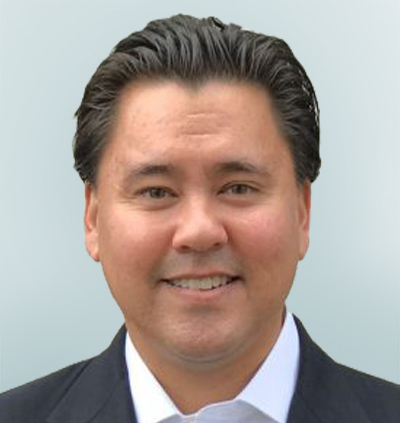 Headshot of Matthew Panuwat Chief Business Officer on light sage background